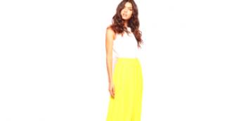 Дуга жута сукња - модел у којем фасцинирају друге