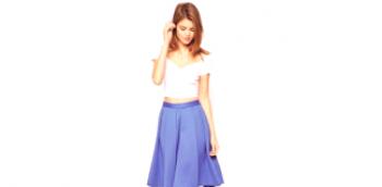 Плава миди сукња - права елеганција и елеганција