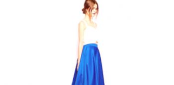 Сунце од плаве сукње: научити како се правилно уклапа