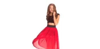 Црвена сукња од шифона - храбар и страствен елемент гардеробе