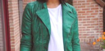 Зелена кожна јакна: шта обући и како комбиновати